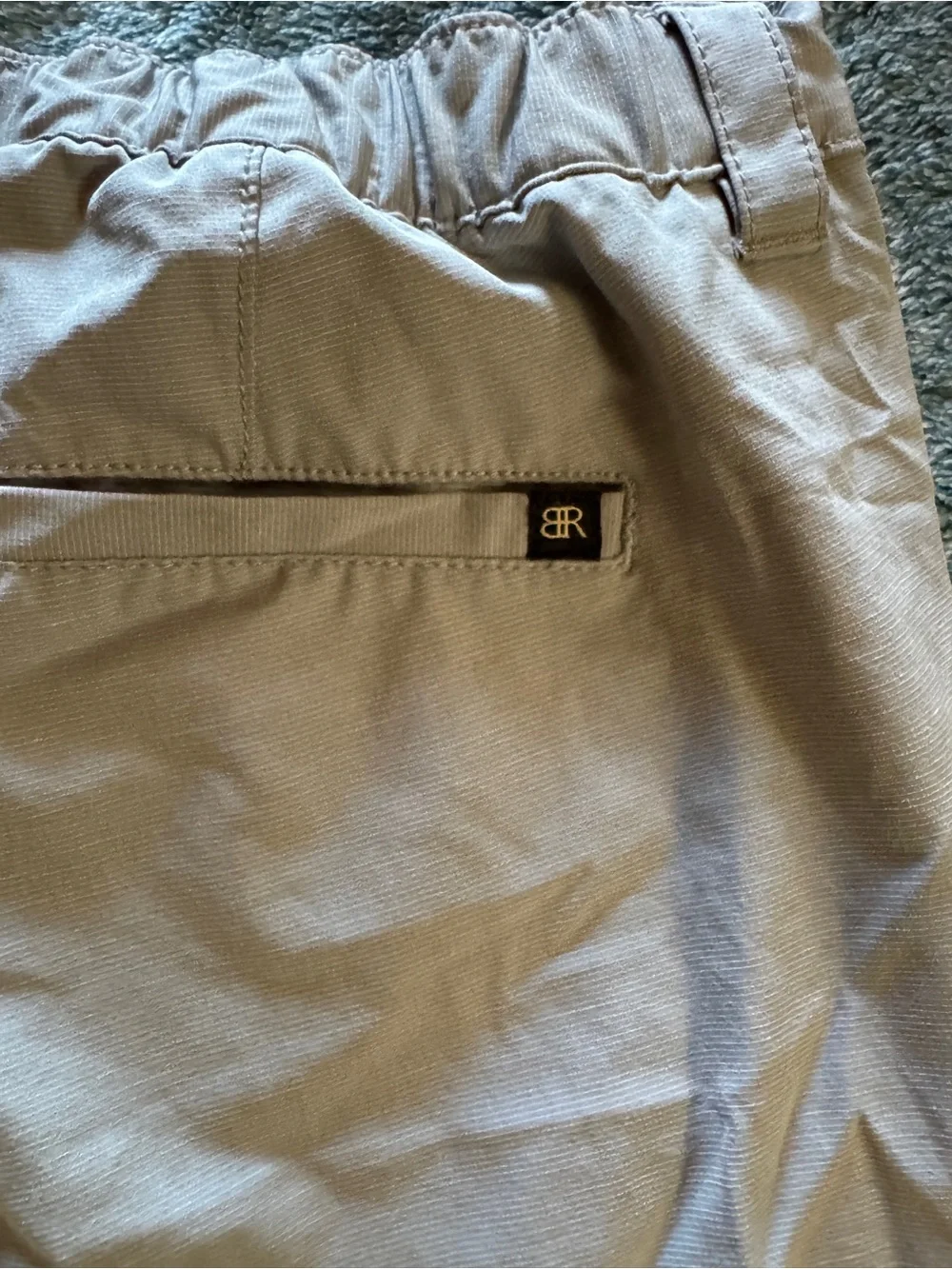 Banana Republic Men's Light Khaki Flat-Front Shorts